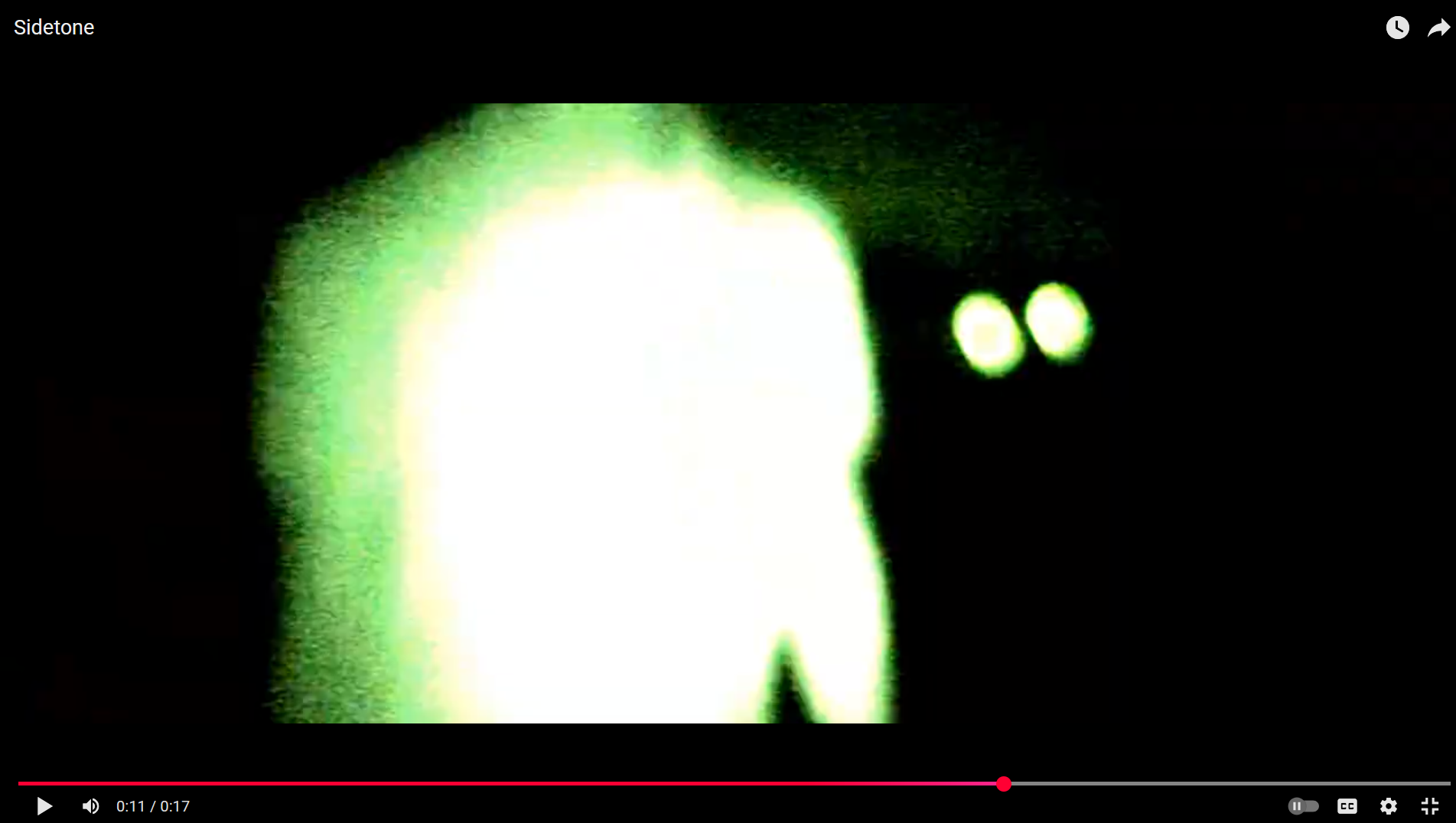 Two glowing spots