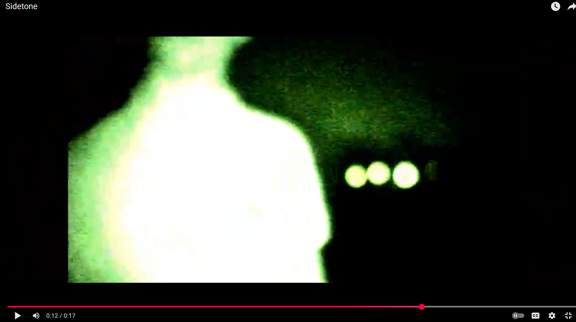 Three glowing spots