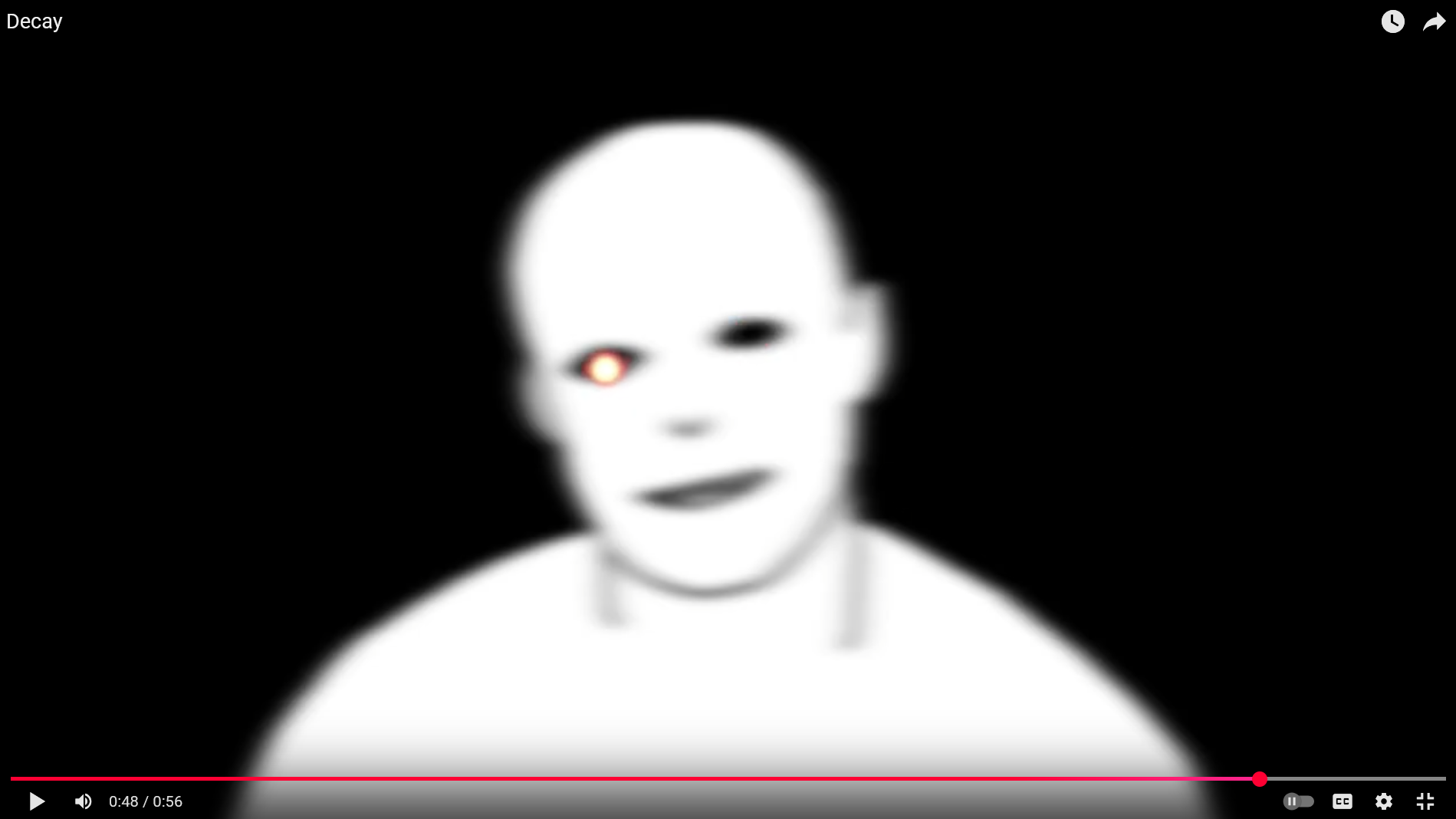 Left missing eye
