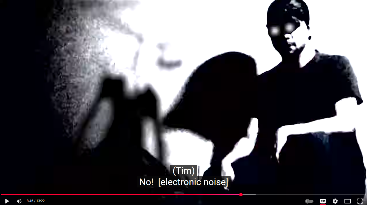 Alex with glowing eyes