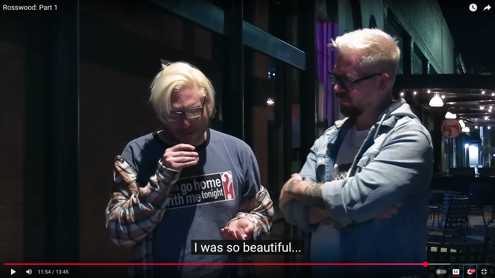 Homie distraught by the memory of seeing himself