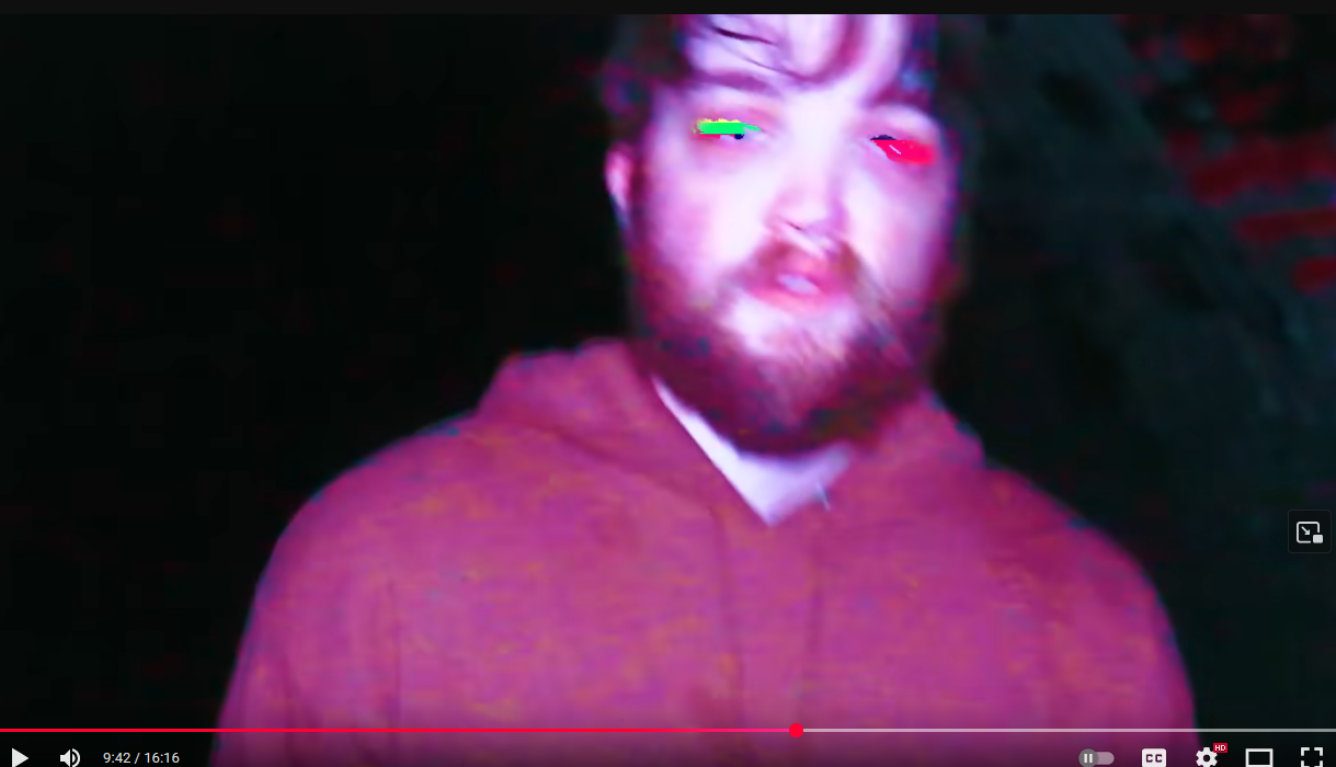 Jay with glitched eyes